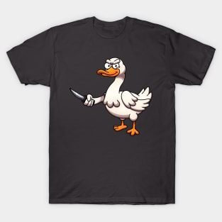 Goose With Knife T-Shirt